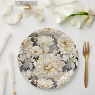 A Wedding Floral Series Design 10 Paper Plates