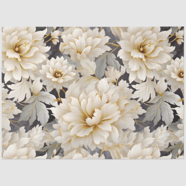 A Wedding Floral Series Design 10 Tissue Paper (Front)
