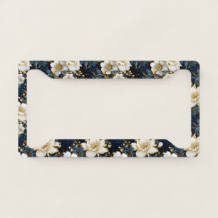 A Wedding Floral Series Design 11 License Plate Frame
