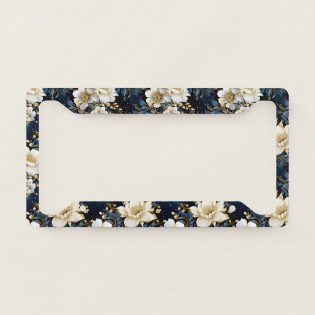 A Wedding Floral Series Design 11 License Plate Frame (Front)