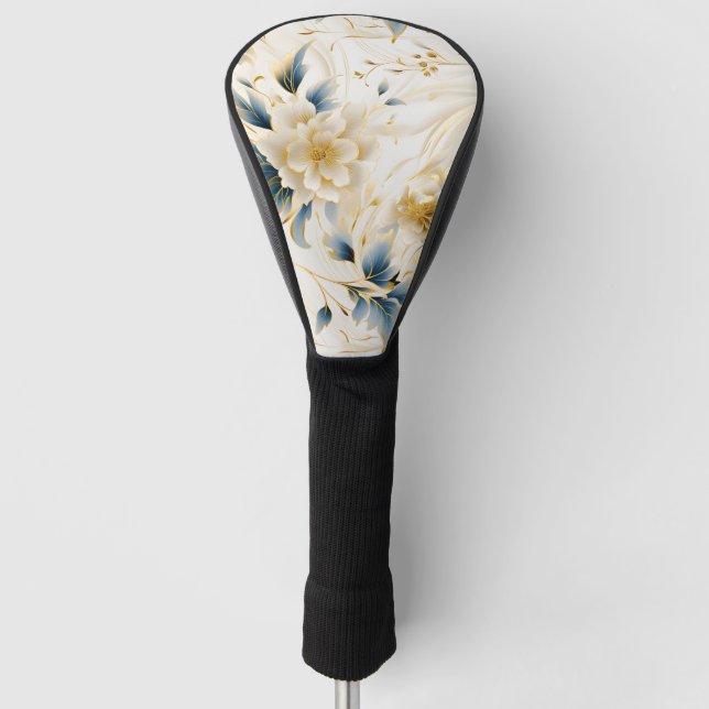 A Wedding Floral Series Design 1 Golf Head Cover (Front)