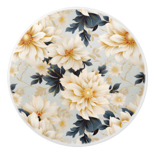 A Wedding Floral Series Design 2 Ceramic Knob