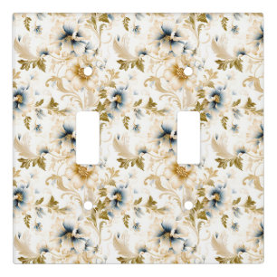 A Wedding Floral Series Design 3 Light Switch Cover