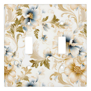 A Wedding Floral Series Design 3 Light Switch Cover