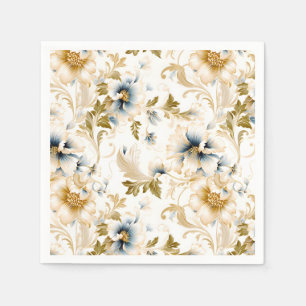 A Wedding Floral Series Design 3 Napkins