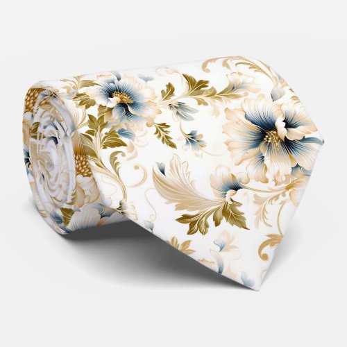 A Wedding Floral Series Design 3 Neck Tie