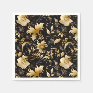 A Wedding Floral Series Design 4 Napkins