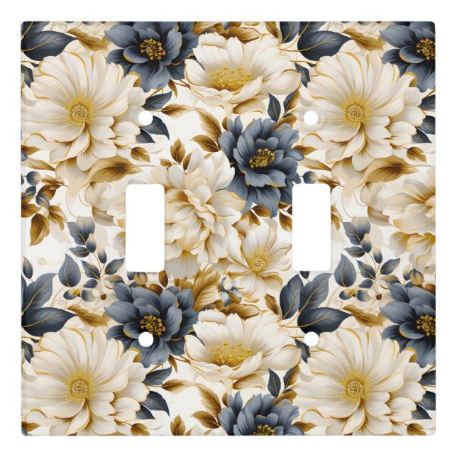 A Wedding Floral Series Design 5 Light Switch Cover (Front)