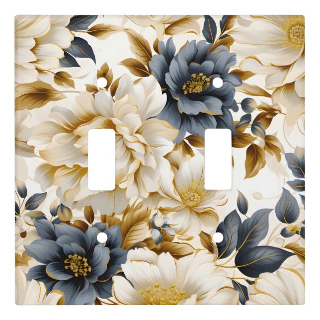 A Wedding Floral Series Design 5 Light Switch Cover (Front)