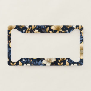 A Wedding Floral Series Design 6 License Plate Frame