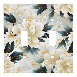A Wedding Floral Series Design 7 Light Switch Cover