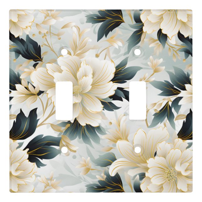 A Wedding Floral Series Design 7 Light Switch Cover (Front)