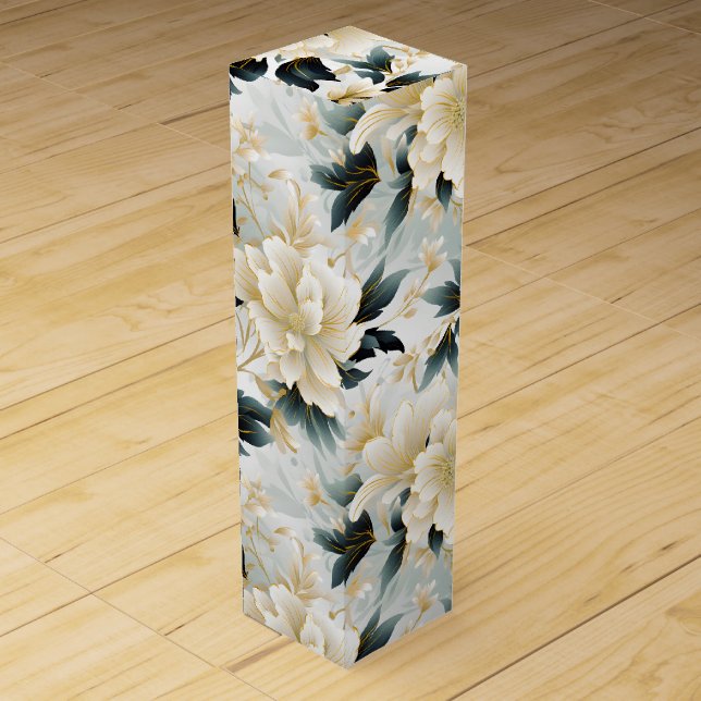 A Wedding Floral Series Design 7 Wine Box (Front)