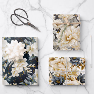 A Wedding Floral Series Design 8 Wrapping Paper Sheets