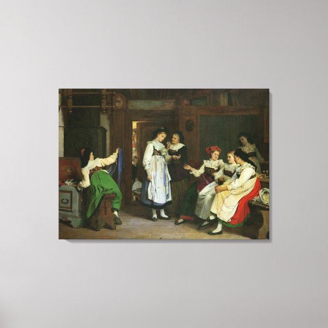A Wedding in Lower Alsace Canvas Print (Front)