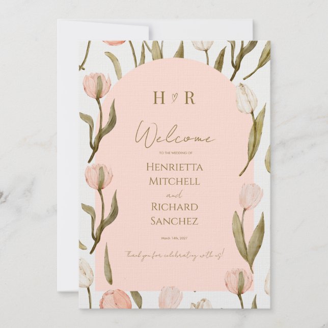 A wedding invitation with a elegant touch for you! (Front)