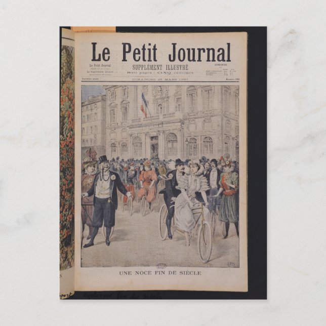 A Wedding on a Bicycle Postcard (Front)