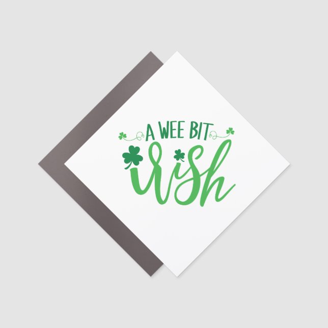 A Wee Bit Irish Car Magnet (Front)