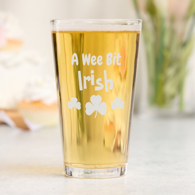 A Wee Bit Irish Pint Glass (Wedding)