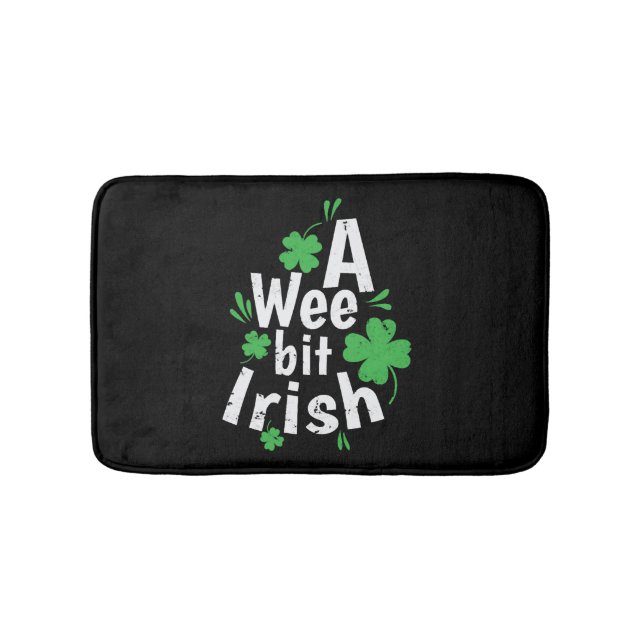 A Wee bit Irish St. Patricks Day Bath Mat (Front)