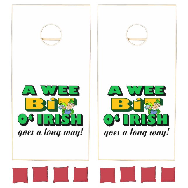 A Wee Bit Of Irish Cornhole Set (Set)