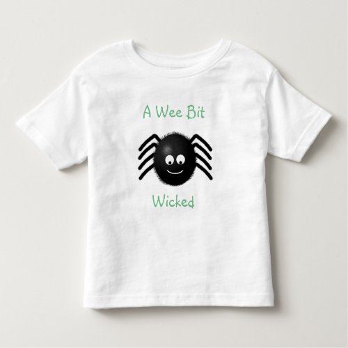 A Wee Bit Wicked Spider Halloween Shirt