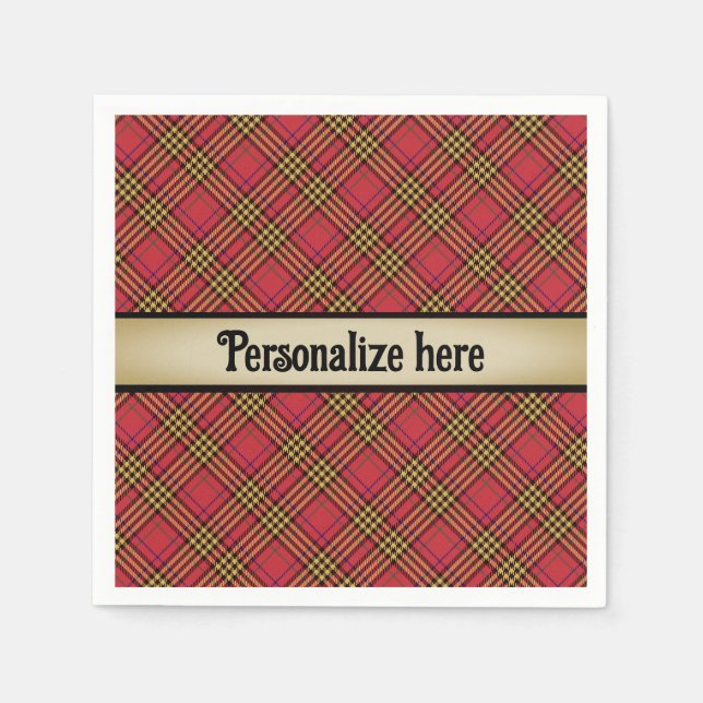 A Wee Dram of Scotch Napkins (Front)