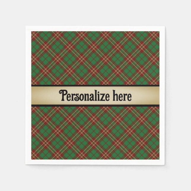 A Wee Dram of Scotch Napkins (Front)