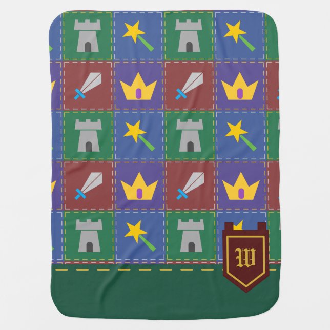 A Wee One's Fantasy Quilt Baby Blanket (Front)