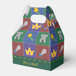 A Wee One's Fantasy Quilt Baby Shower Favor Box