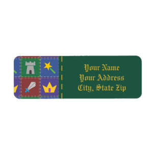 A Wee One's Fantasy Quilt Return Address Label