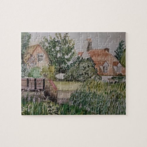 A Weir in the Historic Town of Sandwich England Jigsaw Puzzle