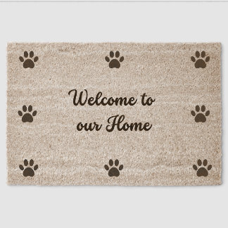 A welcome mat for an animal loving home