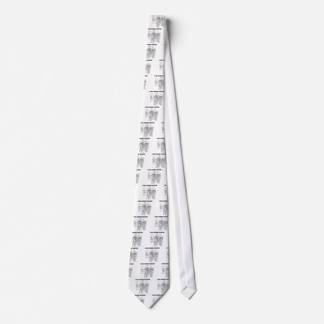 A Well-Defined Shoulder (Anatomical Humor) Neck Tie (Front)