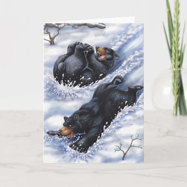 A West Coast Christmas: Bears Holiday Card (Front)