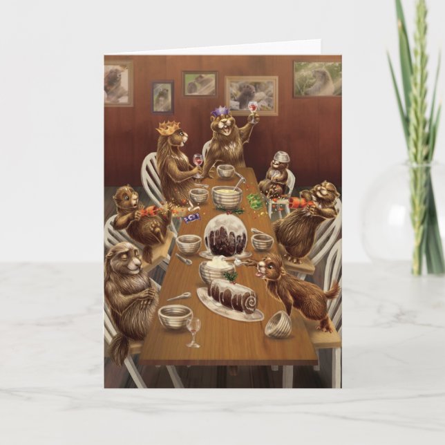 A West Coast Christmas: Marmots Holiday Card (Front)