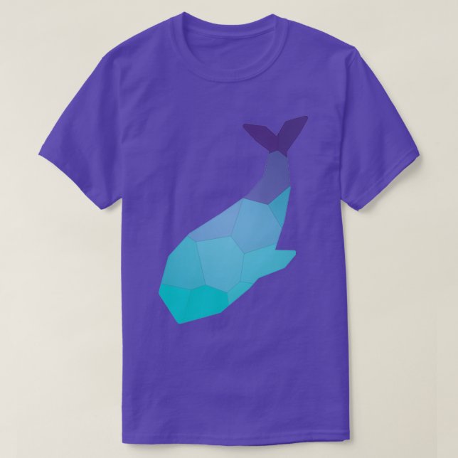 A whale floating in the Glacier T-Shirt (Design Front)