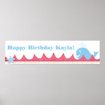 A Whale of a Birthday Banner