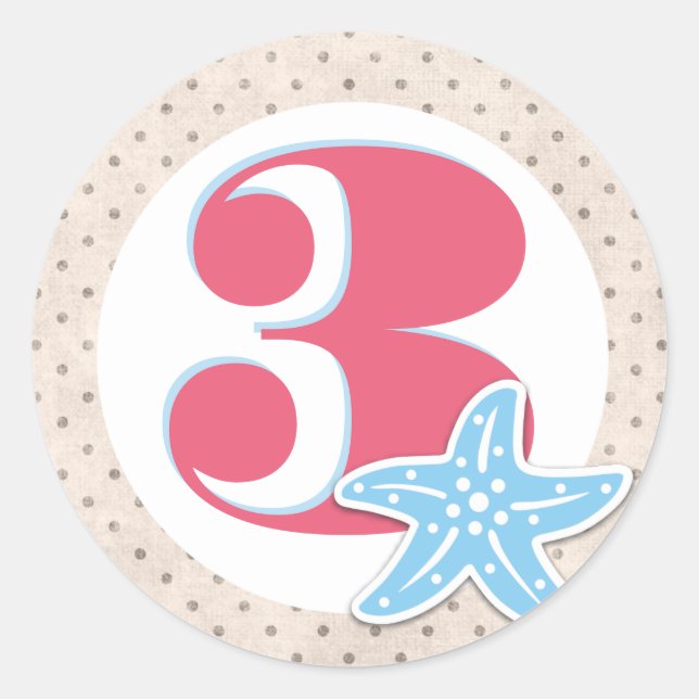 A Whale of a Birthday Round Stickers (Front)