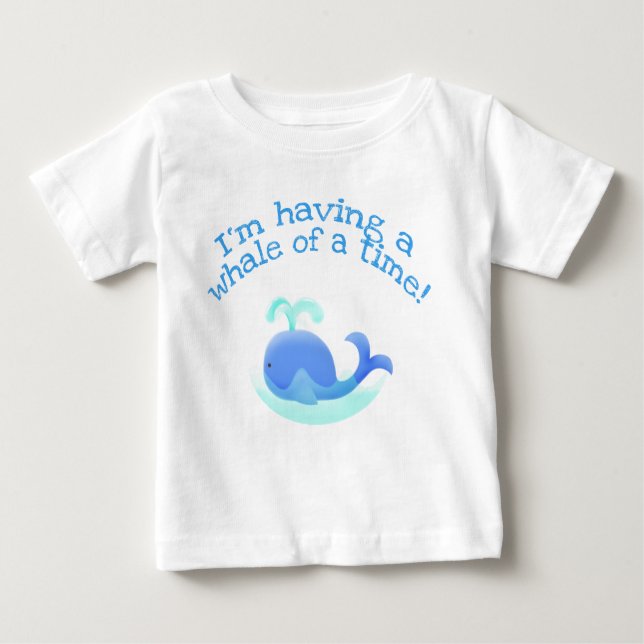 A whale of a time - crawler baby t-shirt (Front)