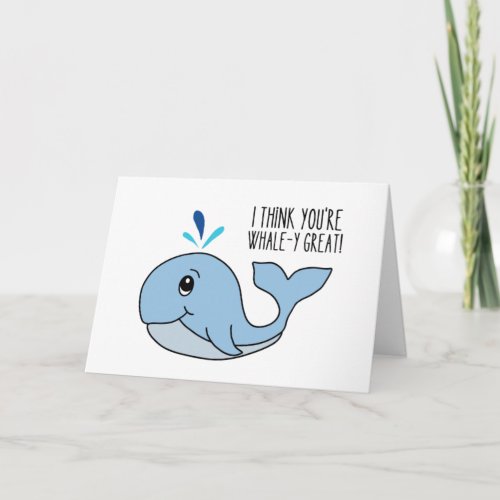 A Whale_y Great Greeting Card