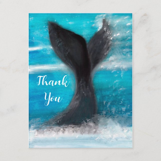A Whale's Tail  Enclosure Card (Front)