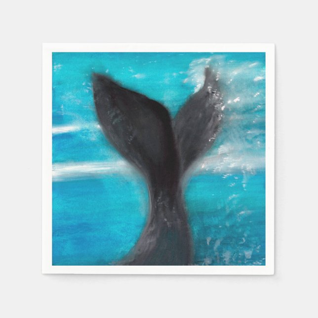 A Whale's Tail   Napkins (Front)