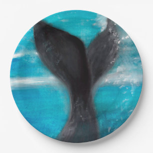 A Whale's Tail Paper Plates