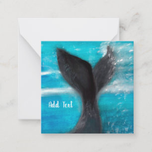 A Whale's Tail Personalized Note Card