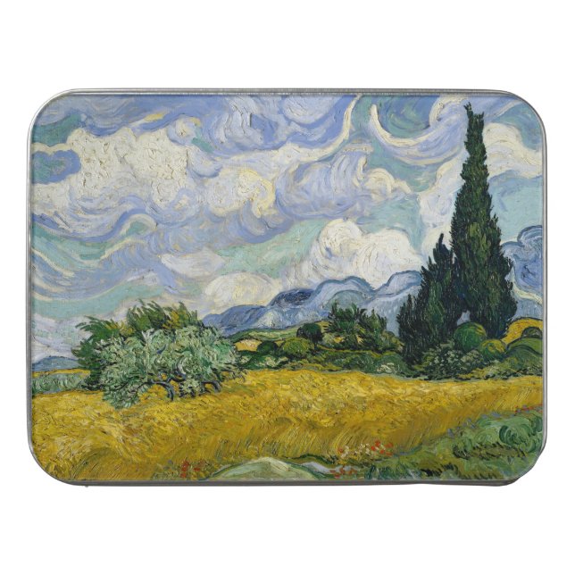A Wheatfield with Cypresses Van Gogh Jigsaw Puzzle (Case Horizontal)