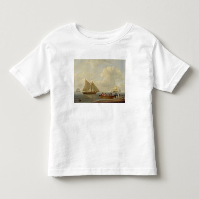 A Wherry Taking Passengers out to Two Anchored Pac Toddler T-shirt (Front)