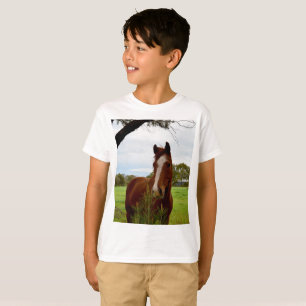 "A Whiff of Nature: A Chestnut Horse and Banksia, T-Shirt