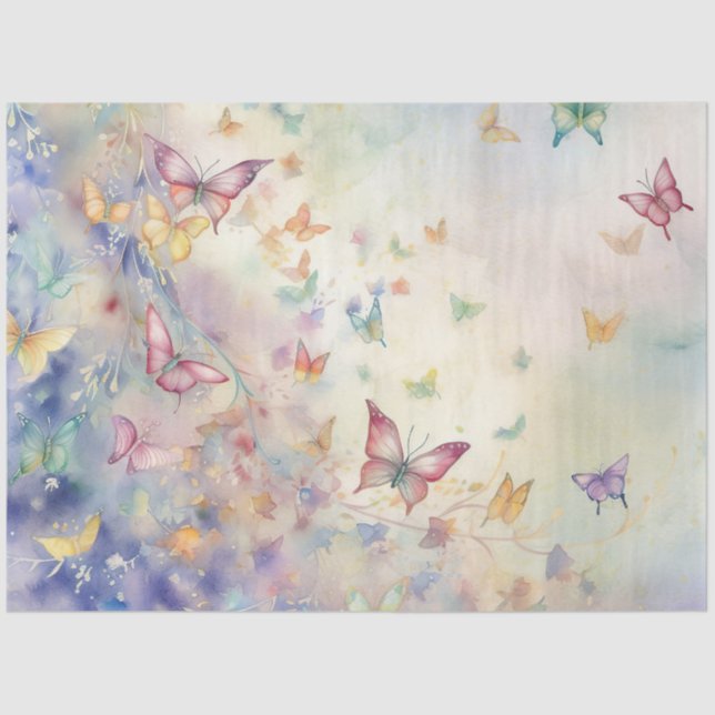 A Whimsical Butterfly Series Design 11 Tissue Paper (Front)