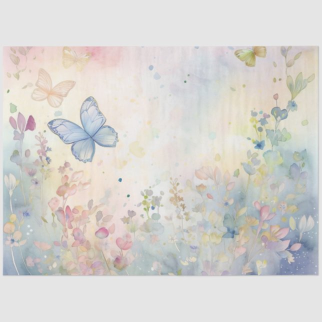 A Whimsical Butterfly Series Design 1 Tissue Paper (Front)